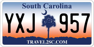 SC license plate YXJ957