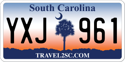 SC license plate YXJ961