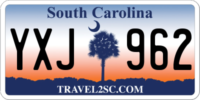 SC license plate YXJ962