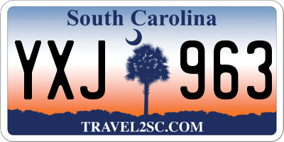 SC license plate YXJ963