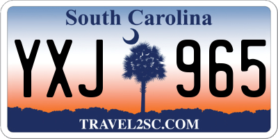 SC license plate YXJ965