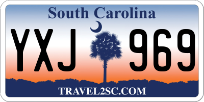 SC license plate YXJ969