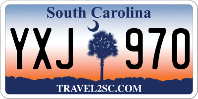 SC license plate YXJ970