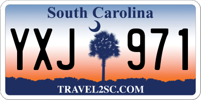 SC license plate YXJ971