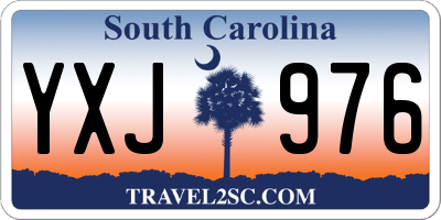 SC license plate YXJ976