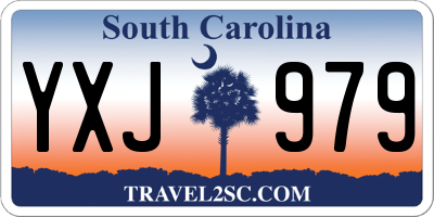 SC license plate YXJ979