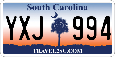 SC license plate YXJ994