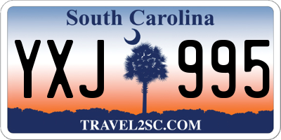 SC license plate YXJ995