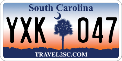 SC license plate YXK047