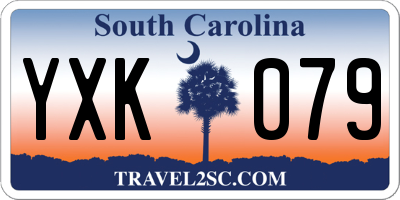 SC license plate YXK079