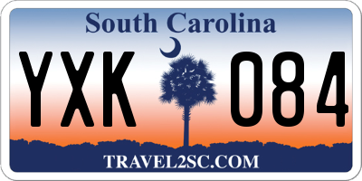 SC license plate YXK084