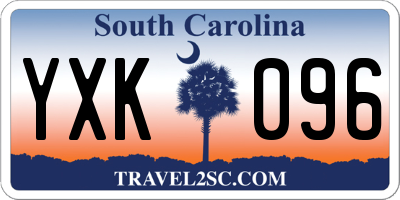 SC license plate YXK096