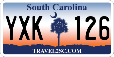 SC license plate YXK126