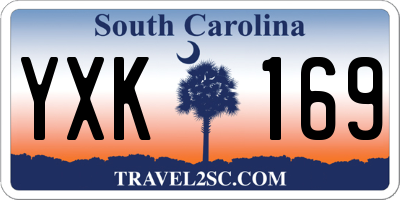 SC license plate YXK169