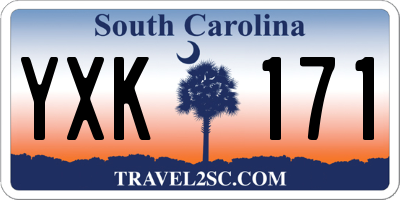 SC license plate YXK171