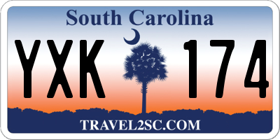 SC license plate YXK174