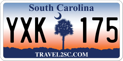 SC license plate YXK175