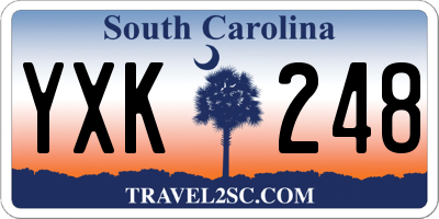 SC license plate YXK248