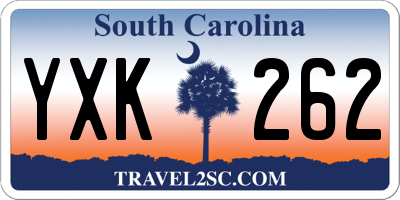 SC license plate YXK262