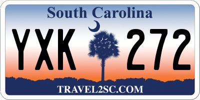 SC license plate YXK272