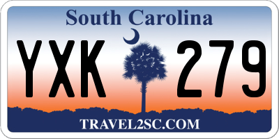 SC license plate YXK279