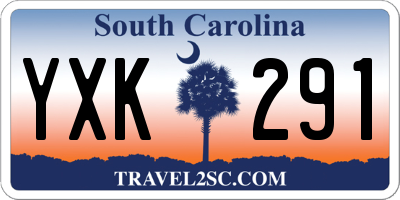 SC license plate YXK291