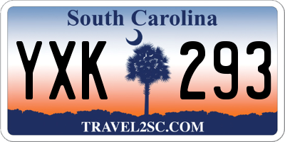 SC license plate YXK293