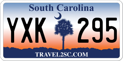 SC license plate YXK295