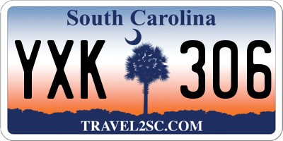 SC license plate YXK306