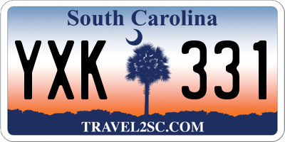 SC license plate YXK331