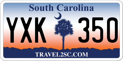 SC license plate YXK350