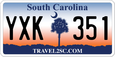 SC license plate YXK351