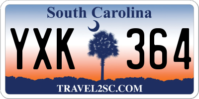 SC license plate YXK364