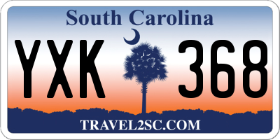 SC license plate YXK368