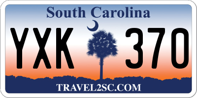 SC license plate YXK370