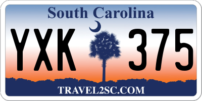 SC license plate YXK375
