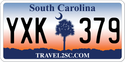 SC license plate YXK379