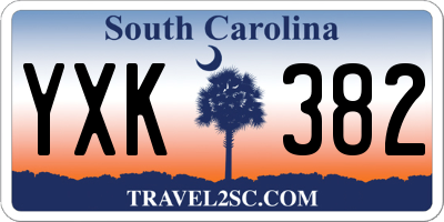 SC license plate YXK382