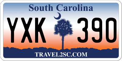 SC license plate YXK390