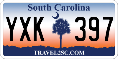 SC license plate YXK397