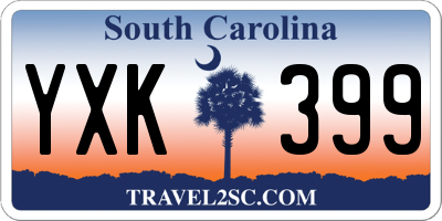 SC license plate YXK399