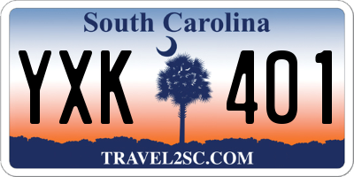 SC license plate YXK401