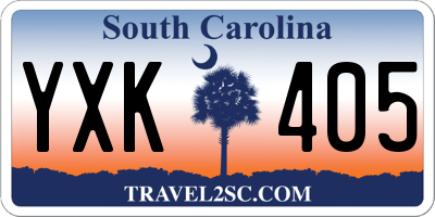 SC license plate YXK405