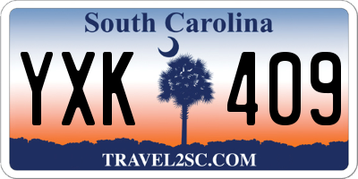 SC license plate YXK409
