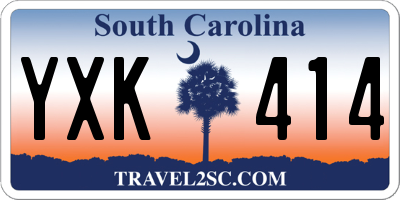 SC license plate YXK414