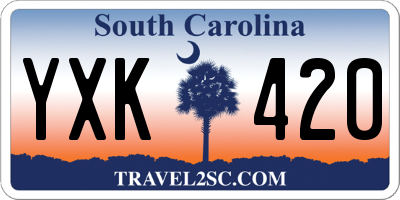 SC license plate YXK420