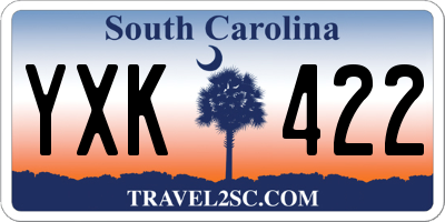 SC license plate YXK422