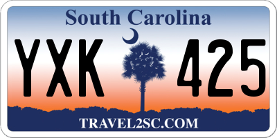 SC license plate YXK425