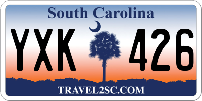 SC license plate YXK426
