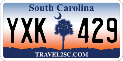 SC license plate YXK429